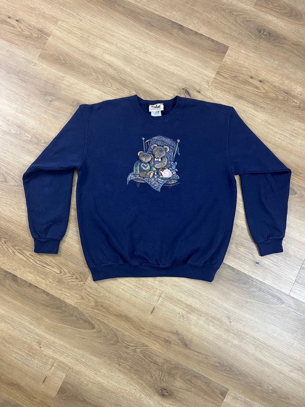 Northern Reflections Teddy Bear Tea Party Crewneck M